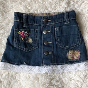 Girls denim skirt/skort